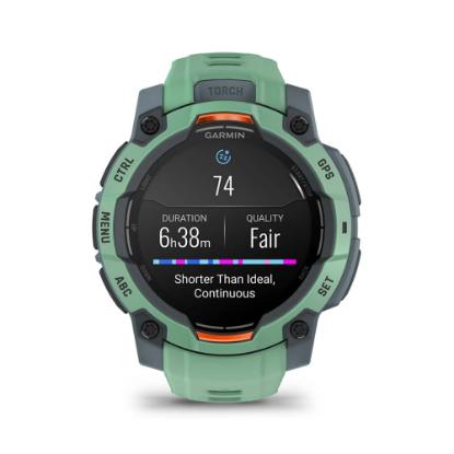 Pametni sat GARMIN Instinct 3 Amoled 45mm, GPS, HR, pametne obavijesti, zeleni