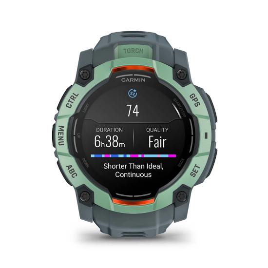 Pametni sat GARMIN Instinct 3 Amoled 50mm, GPS, HR, pametne obavijesti, zeleni