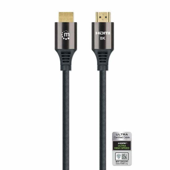 Kabel MANHATTAN, HDMI (M) na HDMI (M), Ultra High Speed s Ethernetom, 8K@60Hz, 1m