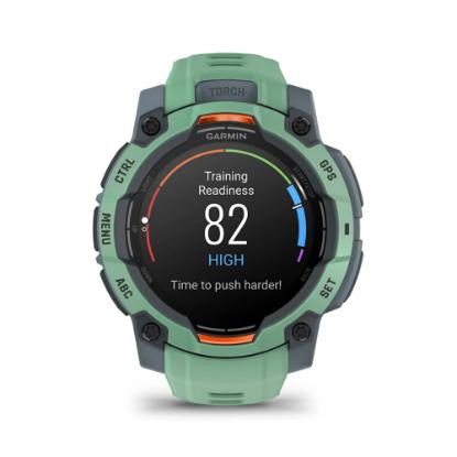 Pametni sat GARMIN Instinct 3 Amoled 45mm, GPS, HR, pametne obavijesti, zeleni