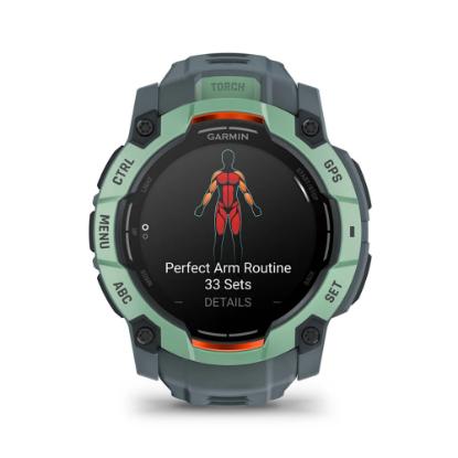 Pametni sat GARMIN Instinct 3 Amoled 50mm, GPS, HR, pametne obavijesti, zeleni
