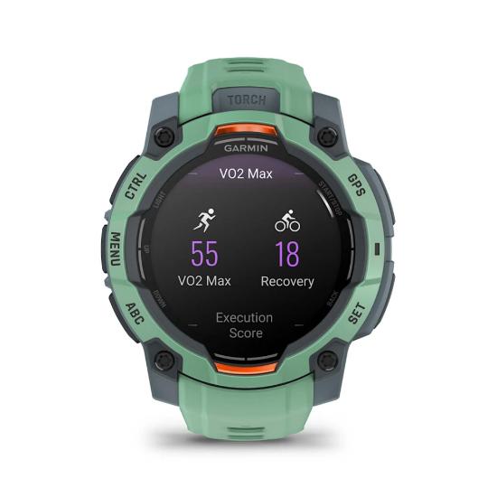Pametni sat GARMIN Instinct 3 Amoled 45mm, GPS, HR, pametne obavijesti, zeleni