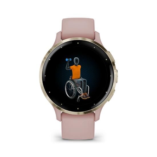 Pametni sat GARMIN Venu 3S, GPS, multisport, rozi