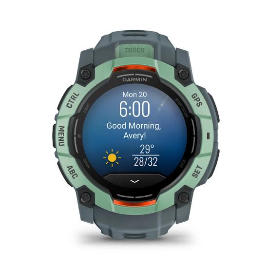 Pametni sat GARMIN Instinct 3 Amoled 50mm, GPS, HR, pametne obavijesti, zeleni