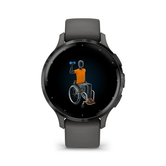 Pametni sat GARMIN Venu 3S, GPS, multisport, tamno sivi