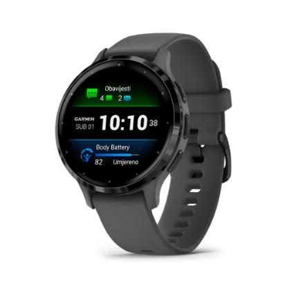 Pametni sat GARMIN Venu 3S, GPS, multisport, tamno sivi