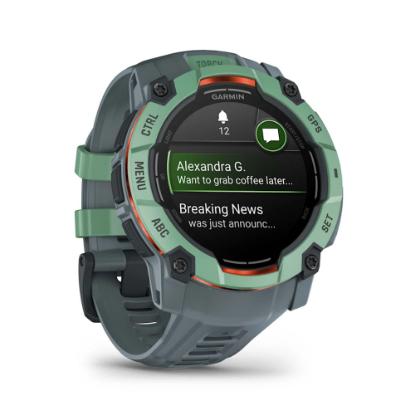 Pametni sat GARMIN Instinct 3 Amoled 50mm, GPS, HR, pametne obavijesti, zeleni
