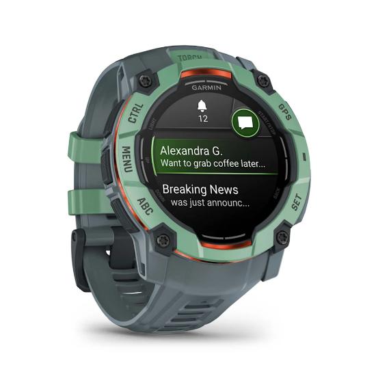 Pametni sat GARMIN Instinct 3 Amoled 50mm, GPS, HR, pametne obavijesti, zeleni
