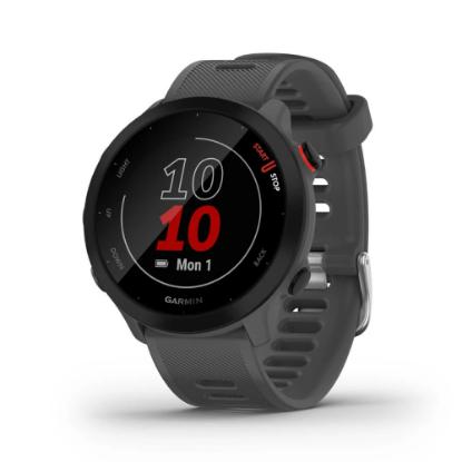 Pametni sat GARMIN Forerunner 55, GPS, multisport, HRM, sivi