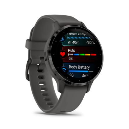 Pametni sat GARMIN Venu 3S, GPS, multisport, tamno sivi