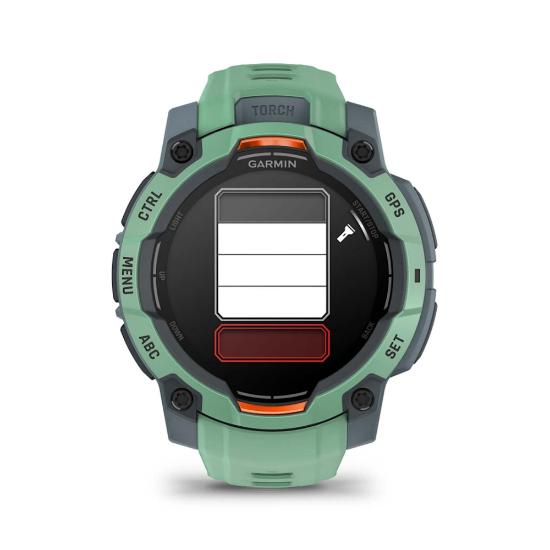 Pametni sat GARMIN Instinct 3 Amoled 45mm, GPS, HR, pametne obavijesti, zeleni