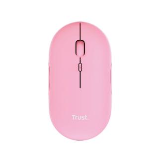 Miška TRUST Puck, optički, bežični, BT, 1600dpi, rozi