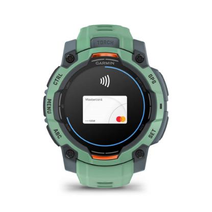 Pametni sat GARMIN Instinct 3 Amoled 45mm, GPS, HR, pametne obavijesti, zeleni