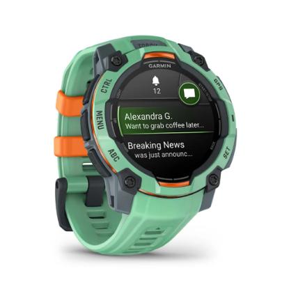 Pametni sat GARMIN Instinct 3 Amoled 45mm, GPS, HR, pametne obavijesti, zeleni