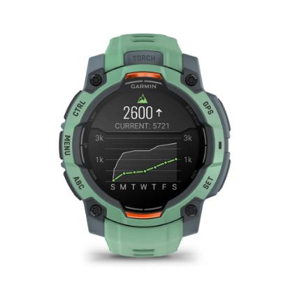 Pametni sat GARMIN Instinct 3 Amoled 45mm, GPS, HR, pametne obavijesti, zeleni