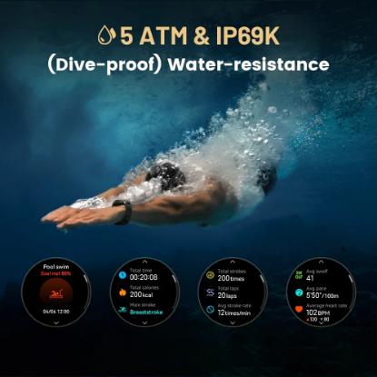 Pametna ura KOSPET Tank T3, 1,43", srebrni