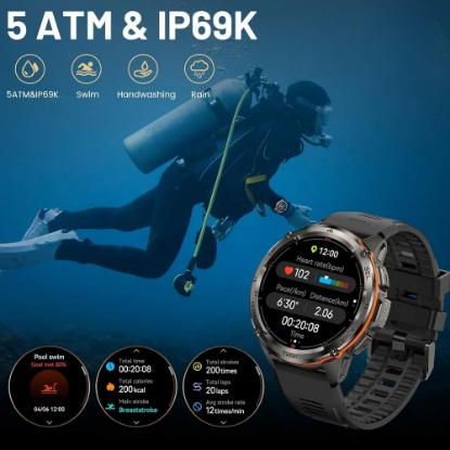 Pametna ura KOSPET Tank T3 Ultra, 1,43", srebrni