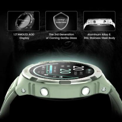 Pametna ura KOSPET Tank S1, 1,3", beli