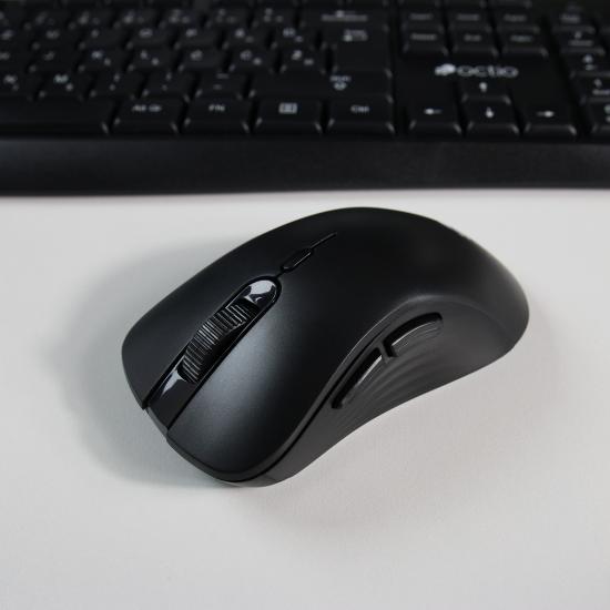 Miška OCTIO M301W, optički, bežični, 1600dpi, črni