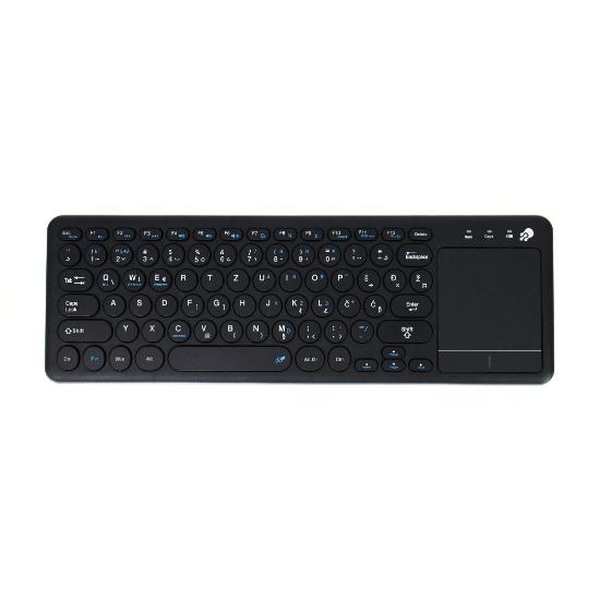 Tipkovnica OCTIO K100WBT, črna, WiFi, bluetooth