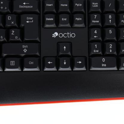 Tipkovnica OCTIO K201U, črna, USB