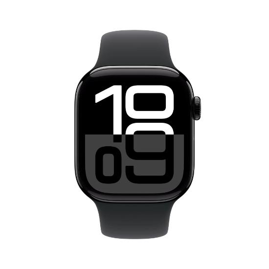 Pametna ura APPLE Watch S10 GPS, 46mm Jet Black Alu Case with Black Sport Band - M/L