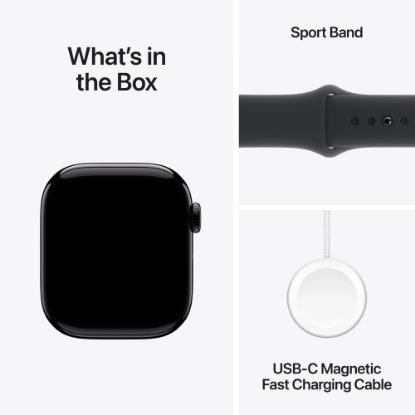 Pametna ura APPLE Watch S10 GPS, 46mm Jet Black Alu Case with Black Sport Band - M/L