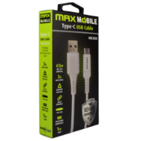 Kabel MAXMOBILE USB 2.0 na USB-C, kevlar, 1 m, bijeli
