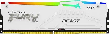 RAM pomnilnik PC-44800, 16GB, KINGSTON Fury Beast White RGB KF556C36BWEA-16, EXPO, XMP, DDR5 5600MHz