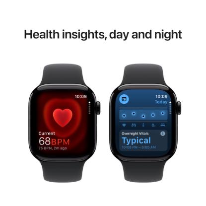 Pametna ura APPLE Watch S10 GPS, 46mm Jet Black Alu Case with Black Sport Band - M/L