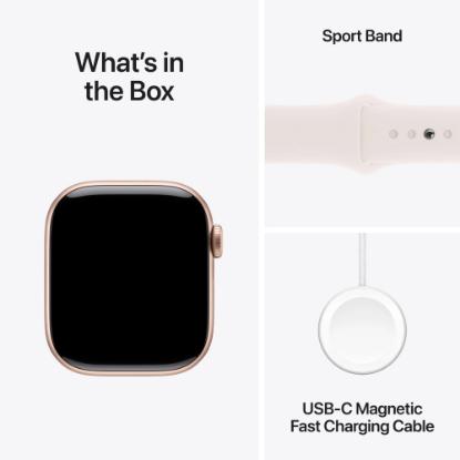 Pametna ura APPLE Watch S10 GPS, 42mm Rose Gold Alu Case with Light Blush Sport Band - M/L