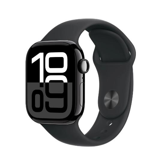 Pametna ura APPLE Watch S10 GPS, 46mm Jet Black Alu Case with Black Sport Band - M/L