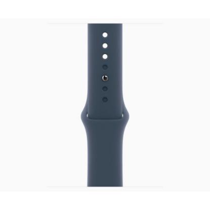 Pametna ura APPLE Watch SE2 V2 GPS, 44mm Silver Alu Case w Storm Blue Sport Band - M/L