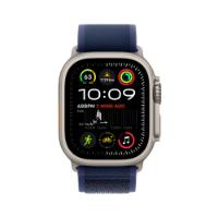 Pametna ura APPLE Watch Ultra2 v2 Cellular, 49mm Natural Titanium Case with Blue Trail Loop - M/L