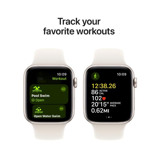 Pametna ura APPLE Watch SE2 V3 GPS, 44mm Starlight Alu Case with Starlight Sport Band - M/L