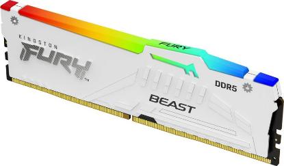 RAM pomnilnik PC-44800, 16GB, KINGSTON Fury Beast White RGB KF556C36BWEA-16, EXPO, XMP, DDR5 5600MHz