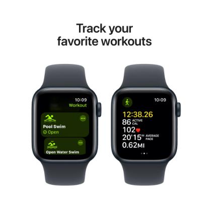 Pametna ura APPLE Watch SE2 V3 GPS, 40mm Midnight Alu Case w Midnight Sport Band - S/M