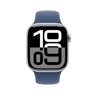 Pametna ura APPLE Watch S10 GPS, 46mm Silver Alu Case with Denim Sport Band - M/L