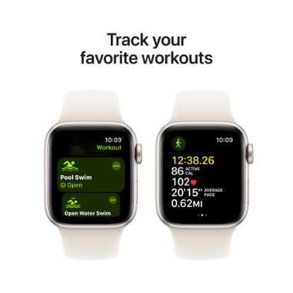 Pametna ura APPLE Watch SE2 V3 GPS, 40mm Starlight Alu Case with Starlight Sport Band - M/L