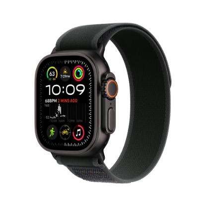 Pametna ura APPLE Watch Ultra2 v2 Cellular, 49mm Black Titanium Case with Black Trail Loop - M/L