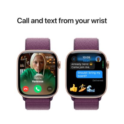 Pametna ura APPLE Watch S10 GPS, 46mm Rose Gold Alu Case with Plum Sport Loop