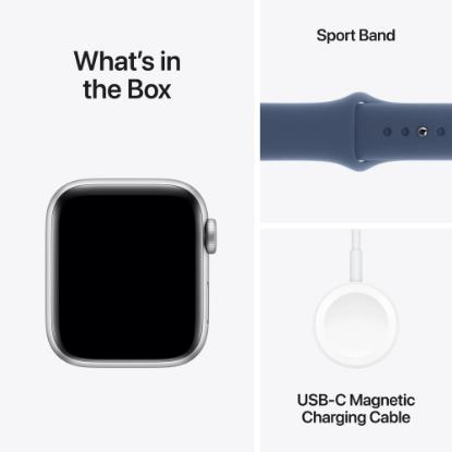 Pametna ura APPLE Watch SE2 V3 GPS, 40mm Silver Alu Case with Denim Sport Band - S/M