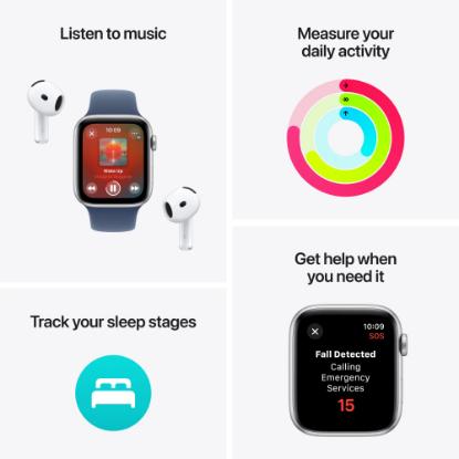 Pametna ura APPLE Watch SE2 V3 GPS, 40mm Midnight Alu Case w Midnight Sport Band - M/L