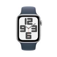 Pametna ura APPLE Watch SE2 V2 GPS, 44mm Silver Alu Case w Storm Blue Sport Band - M/L