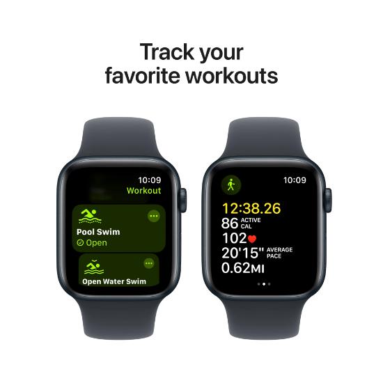 Pametna ura APPLE Watch SE2 V3 GPS, 44mm Midnight Alu Case with Midnight Sport Band - M/L