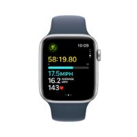 Pametna ura APPLE Watch SE2 V2 GPS, 44mm Silver Alu Case w Storm Blue Sport Band - M/L