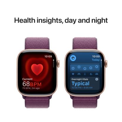 Pametna ura APPLE Watch S10 GPS, 46mm Rose Gold Alu Case with Plum Sport Loop