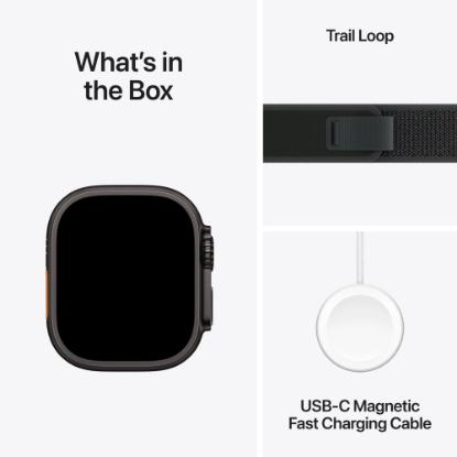 Pametna ura APPLE Watch Ultra2 v2 Cellular, 49mm Black Titanium Case with Black Trail Loop - M/L