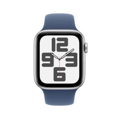 Pametna ura APPLE Watch SE2 V3 GPS, 44mm Silver Alu Case with Denim Sport Band - M/L