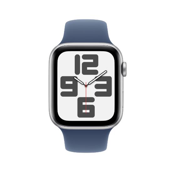 Pametna ura APPLE Watch SE2 V3 GPS, 44mm Silver Alu Case with Denim Sport Band - M/L